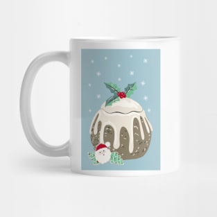 Vintage Christmas Pudding Jar with Gingerbread Cookies Mug